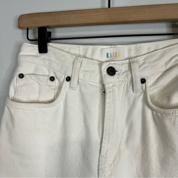 Rails Topanga Straight Leg Ecru High Rise Jeans size 26 - Picture 4 of 10